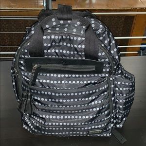 Skip hop black polka dot bag